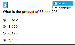 Sample context menu for items, which includes 'Tutorial' and 'Mark for Review' options.