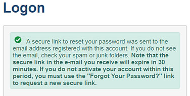 Secure Link Message.