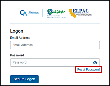 Logon screen.